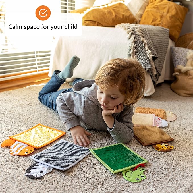 ODOXIA Sensory Mats for Autistic Children | Sensory Tiles for Kids | Sensory Wall Panel | Sensory Mats (Animals) | Sensory Toys | Sensory Room Equipment | Sensory Disorder Toys for Tactile Play
