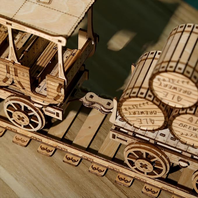 3D Wooden Puzzles Wine Truck Model Kits, Brainteaser and Puzzle for Christmas/Birthday,Gifts for Adults and Teens to Build Combination