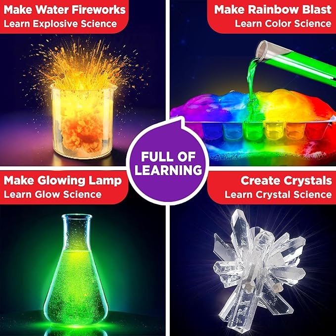Doctor Jupiter Ultimate Science Kit, Chemistry Set for Kids Ages 8-10-12-14 | Birthday Gift Ideas for Boys & Girls 8,9,10+ Years Old | STEM Toy with 50+ Experiments | Learning & Educational Projects