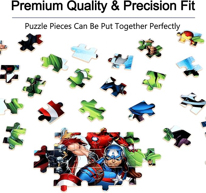 LELEMON Puzzles for Kids Ages 4-6, 60 Piece Puzzles for Kids Ages 4-8,Children Jigsaw Puzzles in a Metal Box,Educational Learning Puzzle Toys for Girls and Boys