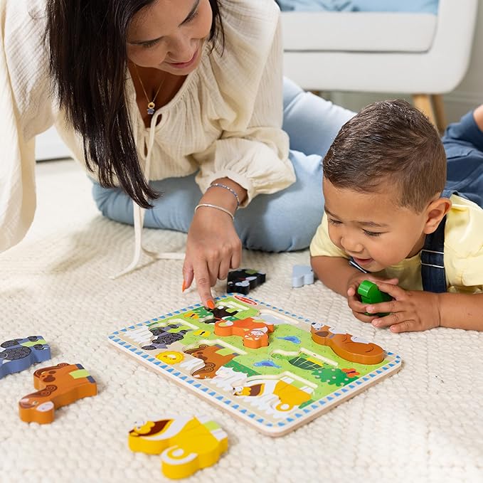 Melissa & Doug Pets Wooden Chunky Puzzle (8 pcs)