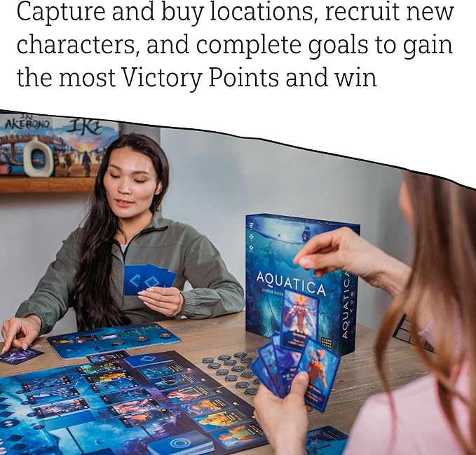 Aquatica | Board Game | Strategy Game for Teens and Adults | Family Game Night | Entertainment | Ages 14+ | 1-4 Players | 60 Minutes Playtime