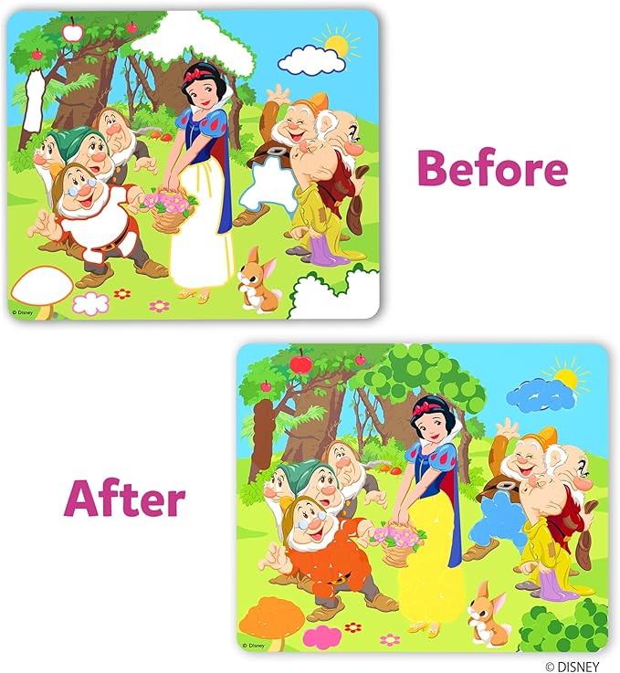 Skillmatics Dot It Sticker Art - Disney Princess, Mess-Free Fun for Kids, 500+ Stickers, Craft Kits, DIY Scrapbooking Activity, Travel Toys, Gifts for Girls & Boys Ages 3, 4, 5, 6, 7