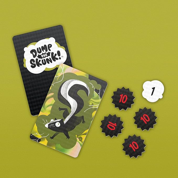 Dump The Skunk! Game | Family Card Game by Reiner Knizia | Ages 7 and Up | 2-6 Players | 20 Mins. | Easy to Learn Games for Kids, Teens, and Adults