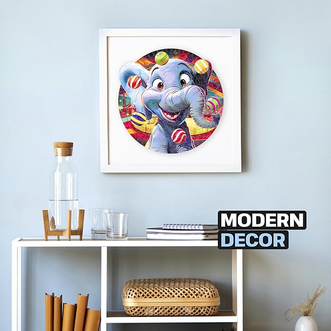 ESC WELT Wooden Puzzle Elephant 200 Pieces - Captivating Mind Entertainment for Teens and Adults - Fun and Environmentally Friendly Toy - Challenging Jigsaw Game - Wooden Puzzle