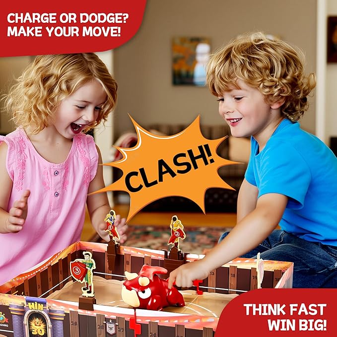 Matador Bullfighting Board Game – Fun Family Game for Kids Ages 6-12, Interactive Strategy Game for 2-4 Players, Perfect for Family Game Night, Parties, Travel