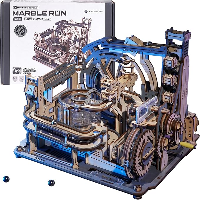 RoWood 3D Puzzles for Adults,Wooden Puzzles for Adults,Marble Run Model Kits,3D Wooden Puzzles Gift