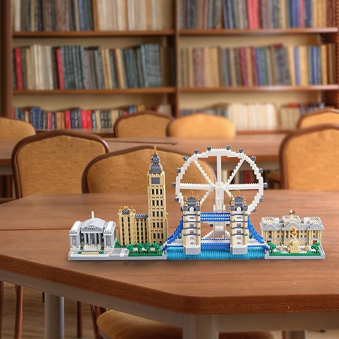 New Architecture London Skyline Building Set - Fun & Satisfying Model Kit with 3430pcs - Gift for Adults & Kids 14+ - Micro Mini Blocks