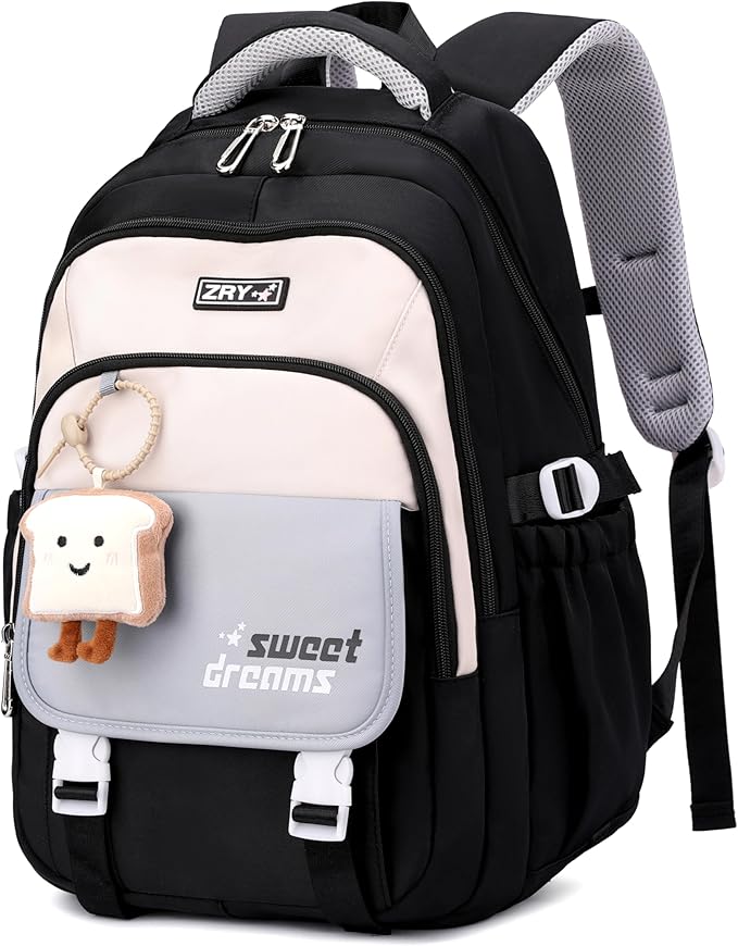 middle high school backpack for teen girls cute bookbag college student laptop backpack large capacity stylish travel daypack