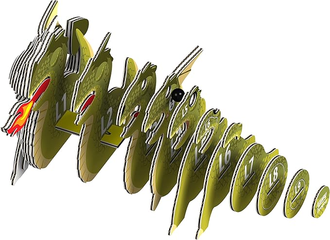 Eugy Dragon 3D Puzzle, 26 Piece Eco-Friendly Educational Toy Puzzles for Boys, Girls & Kids Ages 6+