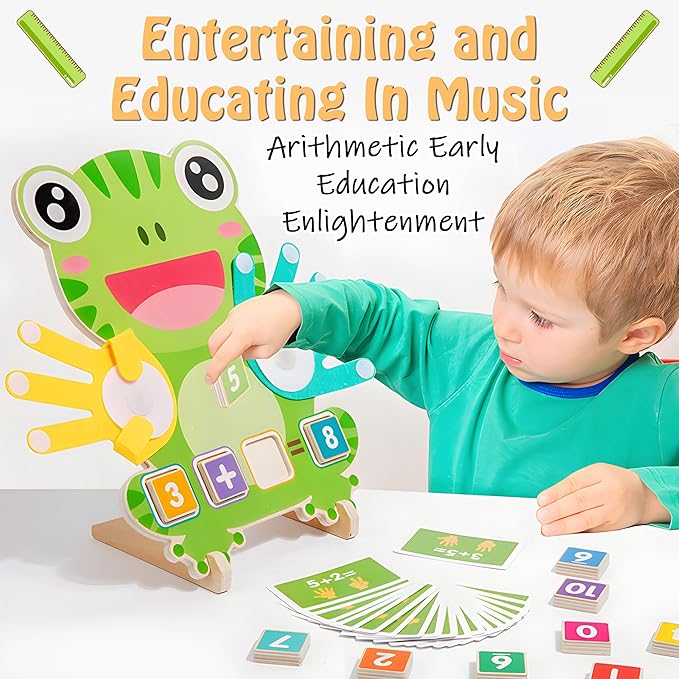 Montessori Toys for Toddlers age 2-4 ,Educational Clock Time Math Manipulatives Number Counting Blocks for Kids ,Preschool Learning Toys 3 4 5 Year Old for Birthday Stocking Stufferas for Boys Girls