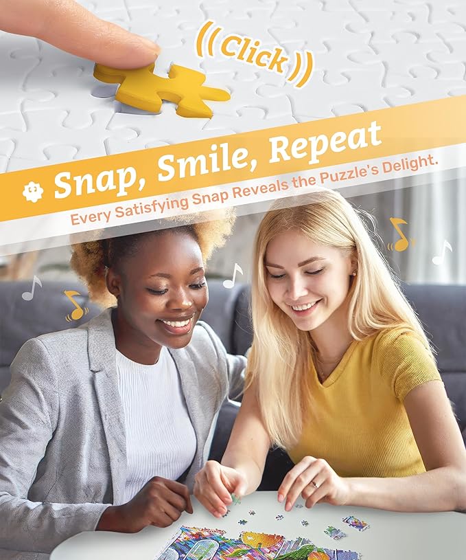 PieceRelax Plastic Jigsaw Puzzles for Adults 1200 Pieces - The Macneil Studio - Golden Haven Camp Most Satisfying Table Games and Gifts No Puzzle Mat Required [H3665]