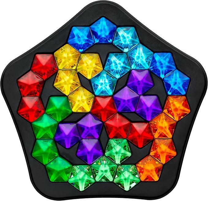 SmartGames IQ Deluxe: Pentagon - The New IQ Series from SmartGames Featuring 120 Challenges in a Deluxe Travel Case for Ages 14 - Adult