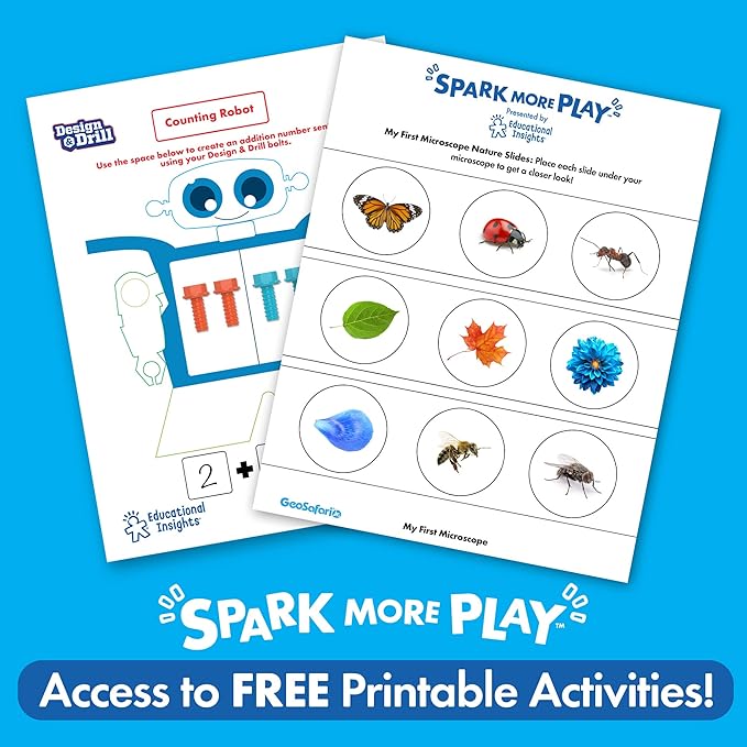 Educational Insights GeoSafari Jr. Mighty Magnifier, Explorer Glasses for Day or Night Viewing, Ages 4+