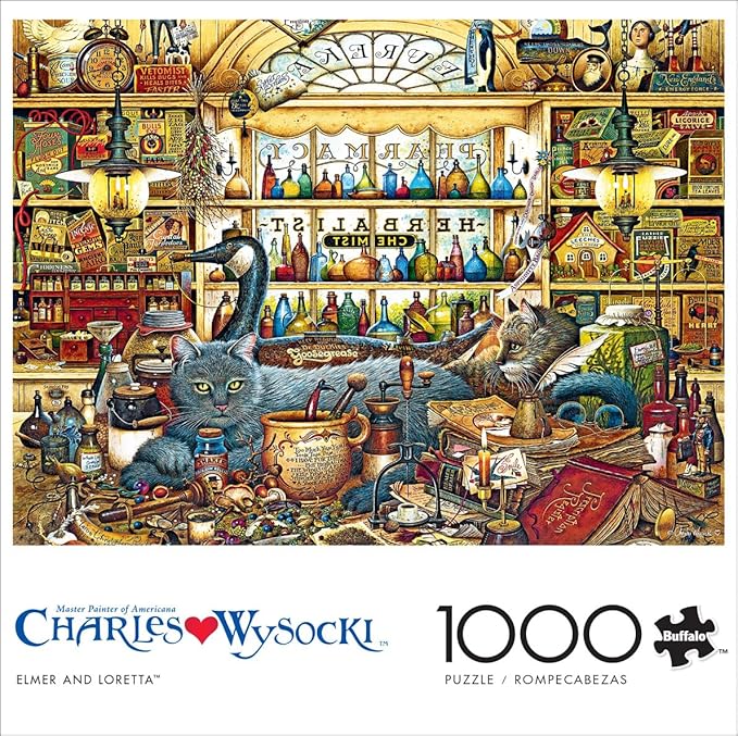 Buffalo Games - Charles Wysocki - Elmer and Loretta - 1000 Piece Jigsaw Puzzle for Adults -Challenging Puzzle Perfect for Game Nights - Finished Size is 26.75 x 19.75
