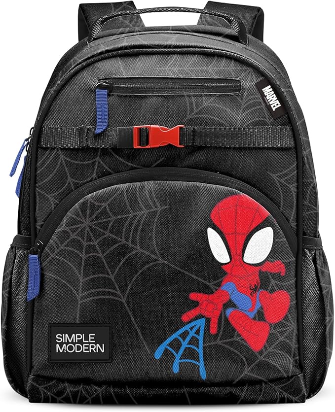 Simple Modern Medium Marvel Toddler Backpack for School Girls and Boys | Kindergarten Elementary Kids Backpack | Fletcher Collection | Kids - 15" tall | Spidey Kid