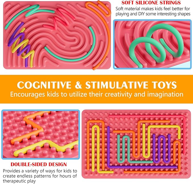Sensory Fidget Toys for Kids Toddler Boy,Sensory Activity Board for Stress Anxiety Autistic ADHD, Calm Down Travel Airplane Essentials Toys for 3+ Year Old, Stuffers Gifts for Teen Girl