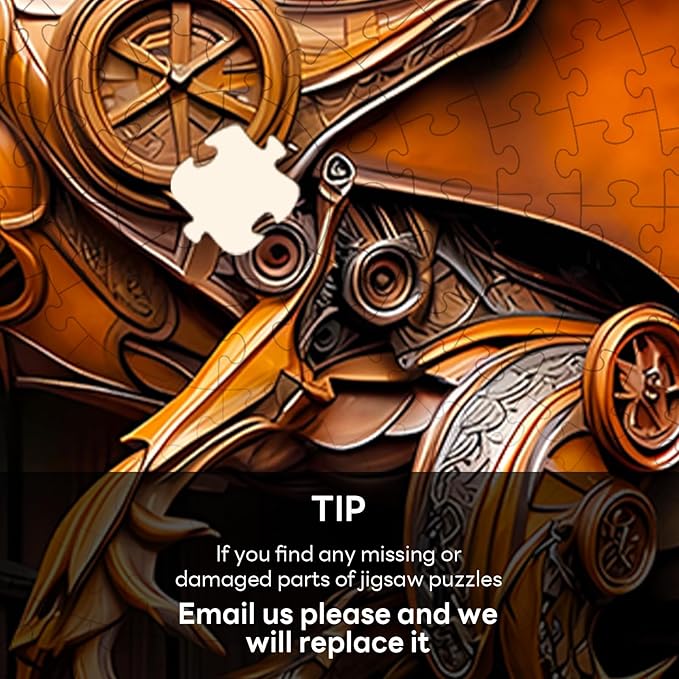 Masseruon 1000 Piece Puzzle for Adults, 26.6 * 26.6in Mechanical Dragon Puzzle for Adults, 1000 Pieces Jigsaw Puzzles, Adult Puzzles Game, Unique Gift for Women Men