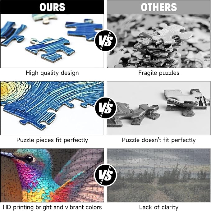 Hummingbird Puzzle 1000 Pieces for Adults - Vibrant Flower Fantasy Art Jigsaw Puzzles for Adults 1000 Pieces, Challenging Nature Puzzle for Relaxation, Wall Decor (22.8x22.8in)