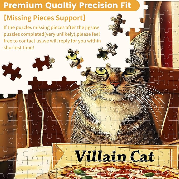 300 Pieces Jigsaw Puzzles for Adults, Cat Puzzle for Adults Children Seniors, Animal Puzzle 300 Pieces, Gift for Birthday, Home Decor, Fun for Family Entertainment(20.5 * 15 in)