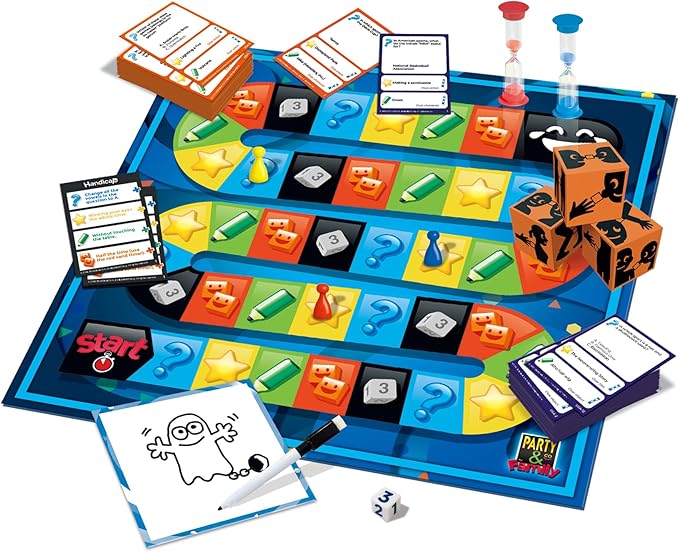 Jumbo Party & Co. Family Board Game - Fun Multi-Challenge Game for 8+ Years, Multiplayer Family Entertainment.