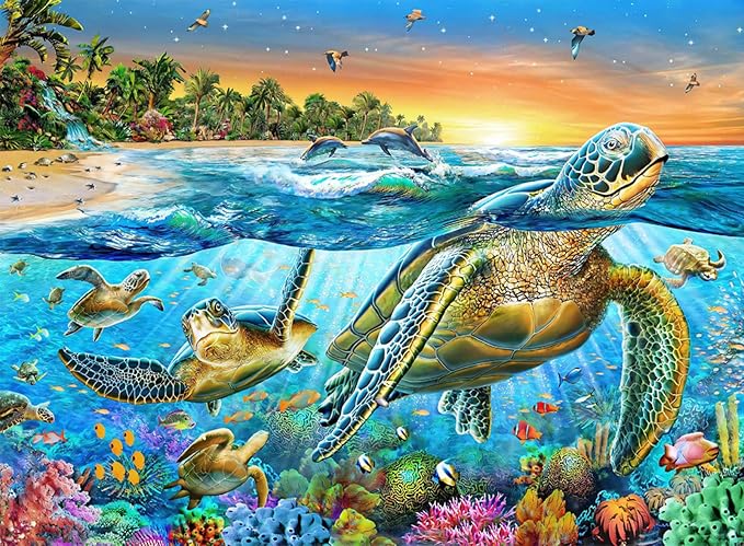 Puzzles for Kids Ages 4-6 8-10 Year Old - Underwater World,100 Piece Puzzle for Toddler Children Learning Educational Puzzles Toys for Boys and Girls