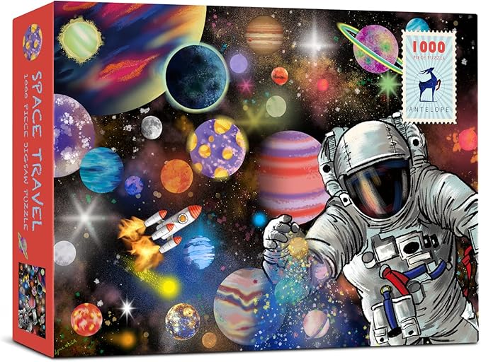 Antelope - 1000 Piece Puzzle for Adults, Space Travel Jigsaw Puzzle 1000 Pieces by Lynn Weilin, 29.5In x 20.5In, Thick, Sturdy Pieces, Planets in Space Jigsaw Puzzle