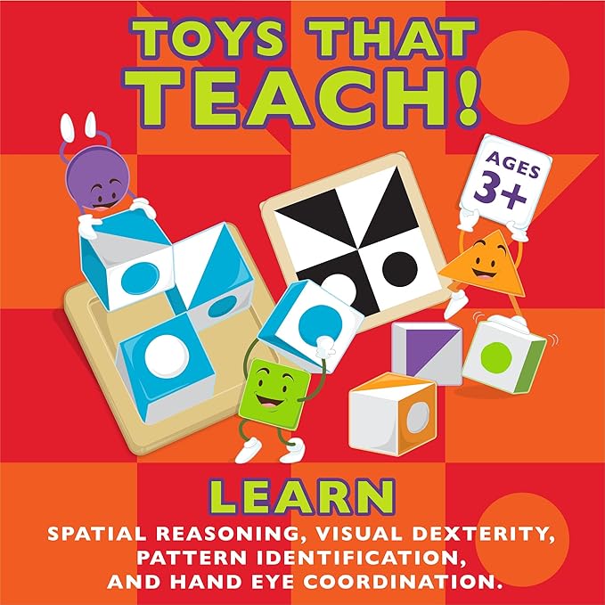 MindWare | Q-bitz Jr. | Miniature Game | Ages 5+ | 2-4 Players | 15 Minutes Playing Time