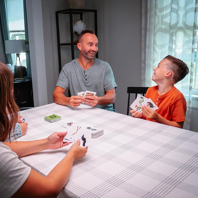 SLAPZI - The Fast-Matching, Card-Slapping Game, Match Picture Cards to Clue Cards and Slap Down Your Match, Fast, Fun and Easy, Perfect for Family Game Nights & Parties. for 2-8 Players, Ages 8+