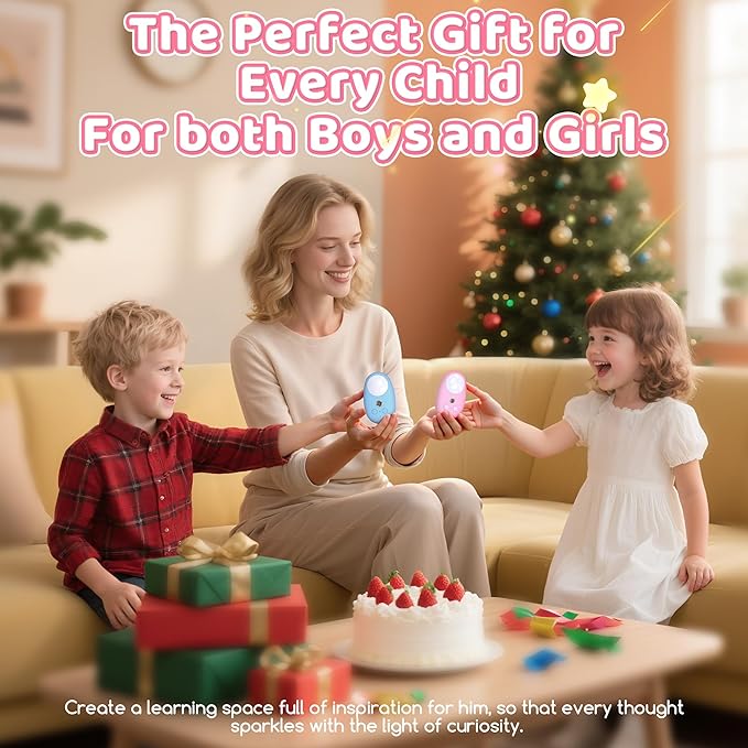 MAITU-AI Toy, AI Interactive Kids Toy with ChatGPT Endless Conversations, Real-Time Multilingual Interaction, Story & Learning Companion in Two Colors, Birthday Gift for Boys and Girls Ages 3-8, Blue