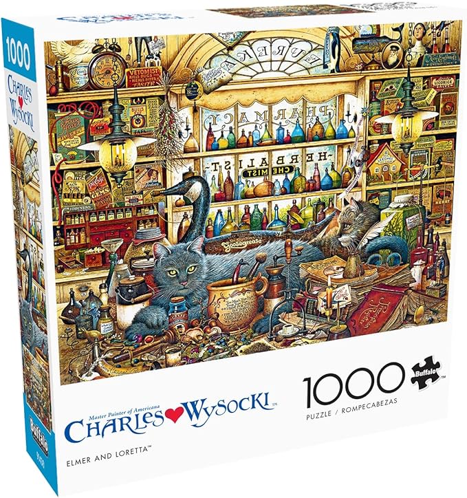 Buffalo Games - Charles Wysocki - Elmer and Loretta - 1000 Piece Jigsaw Puzzle for Adults -Challenging Puzzle Perfect for Game Nights - Finished Size is 26.75 x 19.75