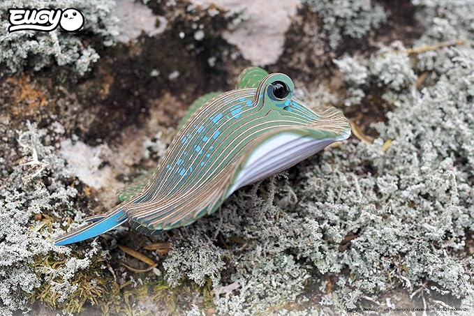 Eugy Stingray 3D Puzzle - 50 Piece Eco-Friendly Educational Toy Puzzle for Boys, Girls & Kids Ages 6+