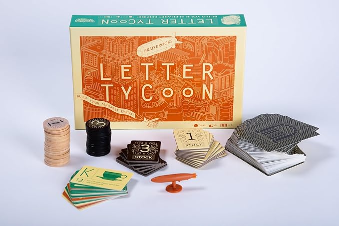 Letter Tycoon: Mensa Select Word-Building Strategy Game for Families and Friends, Ages 10+, 2-5 Players