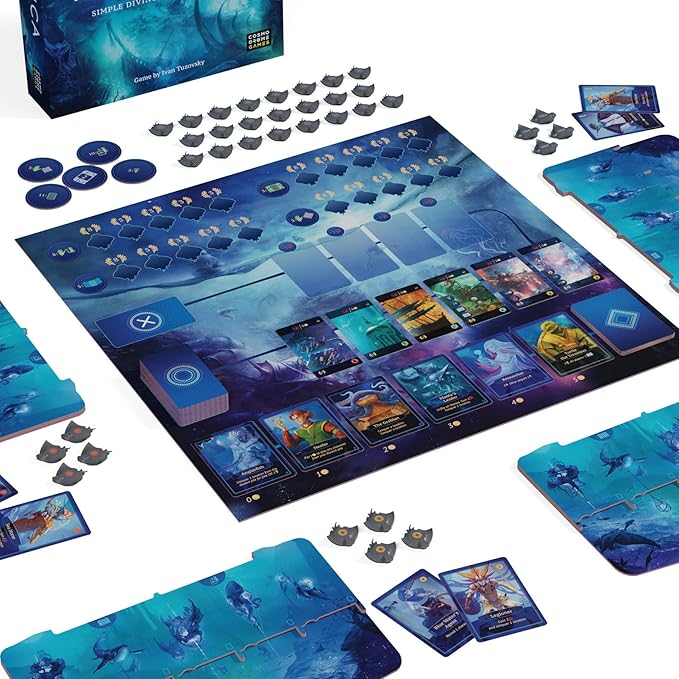 Aquatica | Board Game | Strategy Game for Teens and Adults | Family Game Night | Entertainment | Ages 14+ | 1-4 Players | 60 Minutes Playtime