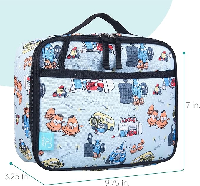 Wildkin JumpOff Jo Insulated Lunch Box – Durable, Reusable for Kids – Jo's Garage