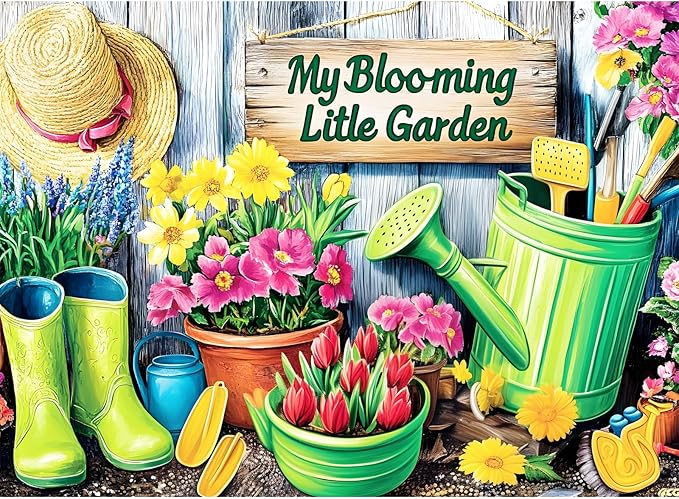 300 Piece Puzzle for Adults,Jigsaw Puzzles 300 Pieces Flower Garden Puzzle for Adult Kids Elderly Plant Jigsaw Puzzles for Adults 300 Pieces Premium Cardboard Puzzles Birthday Party Gift