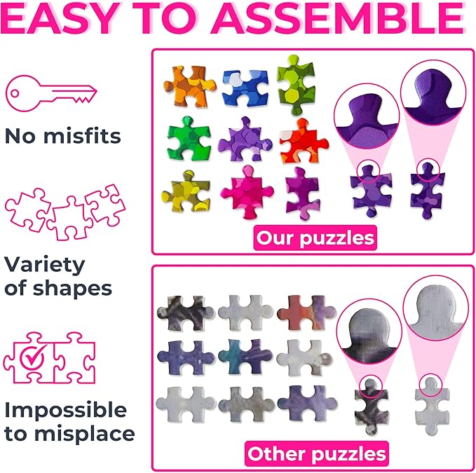 Woman and Horse Spiritual Illustration – 1000 Pieces Jigsaw Puzzle for Adults – Matte Finish, Soft Touch, Easy to Assemble, Tight Fit, Vivid Colors, Missing Pieces Service