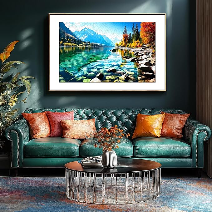 Blueforest 300 Piece Jigsaw Puzzle for Adults - Vibrant Mountain Landscape, Fun & Relaxing Adult Puzzles for Stress Relief 17x11 Inch