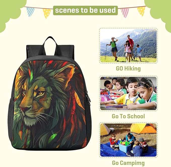 Animal Colorful Toddler Backpack for Boys Girls 3-6 Small Travel Backpacks for Kids Preschool Bookbag for Elementary Kindergarten for Travel School