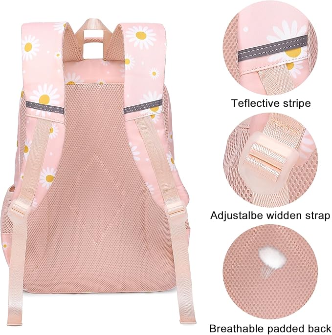 LEDAOU School Backpack Teen Kids Boys Girls Backpacks Teens Bookbag Casual Daypack School Bag