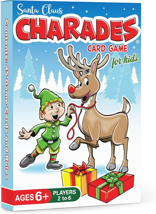 Arizona GameCo Santa Claus Charades, a Fun Christmas Game for Kids Ages 6+ – No Reading is Required to Play – Christmas Party, Family Board Game Night, Gift Idea, Stocking Stuffers