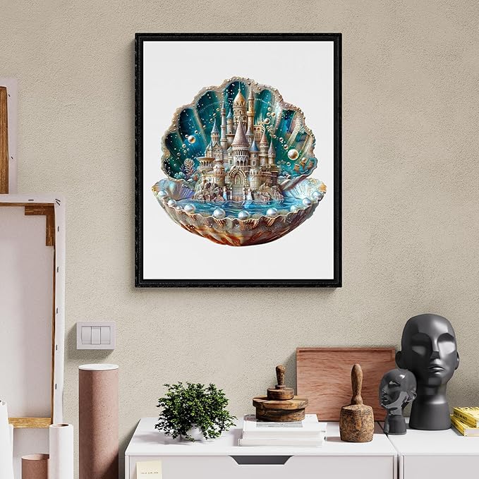 Wooden Puzzles for Adults - Pearlspire Citadel Wood Puzzles Adult - Unique Animal Shape Wooden Jigsaw Puzzles for Adults - Birthday Gifts for Puzzle Lovers, Family (13.4 * 13in)