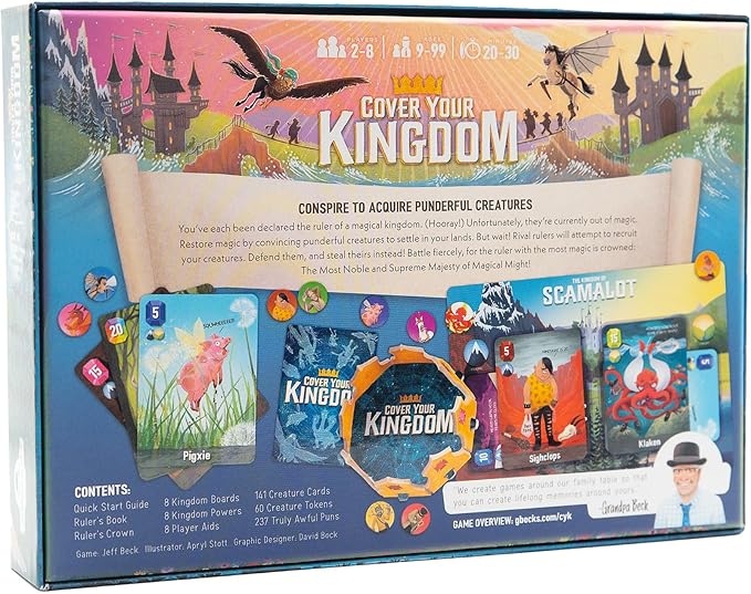 Cover Your Kingdom | Cover Your Assets New & Very Obnoxious Brother | A Magically Malicious Party Game for 2-8 Players 9+