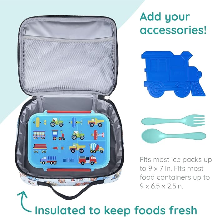 Wildkin JumpOff Jo Insulated Lunch Box – Durable, Reusable for Kids – Jo's Garage