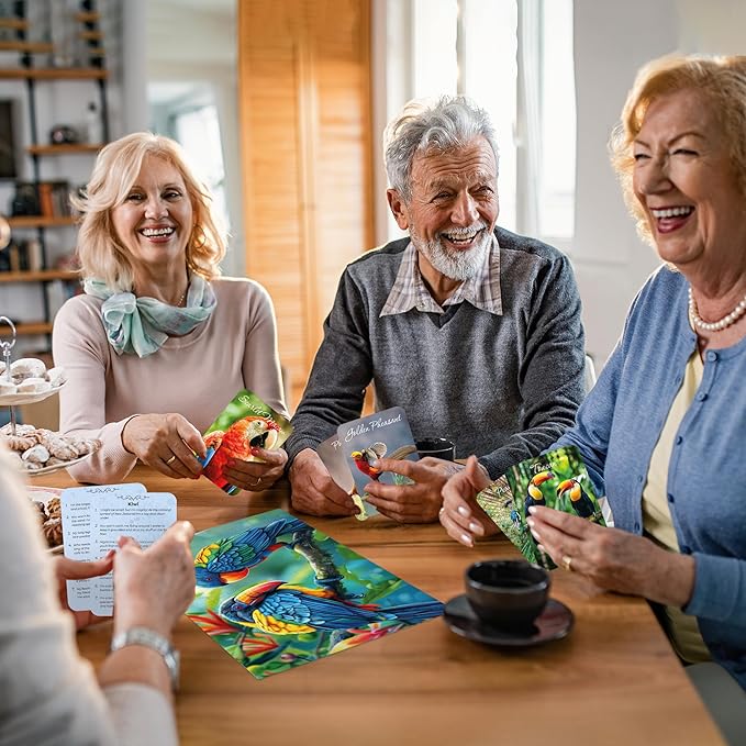 QUOKKA 60 Pieces Dementia Puzzles for Elderly - 3SET Large Piece Puzzles for Seniors - 9 Memory Flashcards with Facts I 25 Discussion Prompts per Puzzle - Alzheimer's Activities Products for Elderly