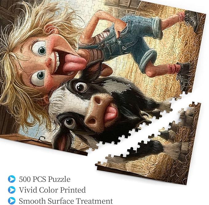 Highland Cows Puzzles，Highland Cow Puzzle 1000 Piece,Highland Cattle 1000 Piece Jigsaw Puzzle，Cute Cow Puzzles，Funny Cow Jigsaw Puzzles，Animal Puzzle,Cute Animal Jigsaw Puzzle