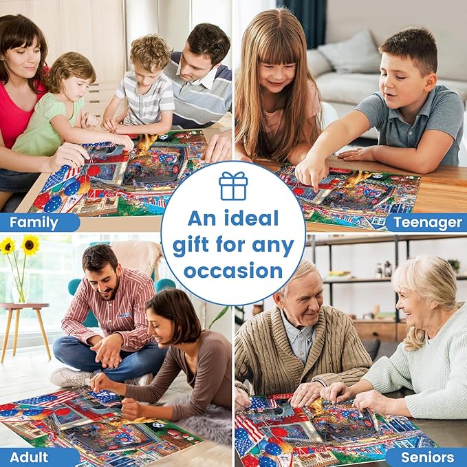 300 Piece Puzzles for Adults, American Football-Themed Jigsaw Puzzles, Backyard Tailgate Party with Dog and Van 300 Piece Puzzle, Ideal Home Decor Gift for Adults Kids Seniors, 20.5×15 in