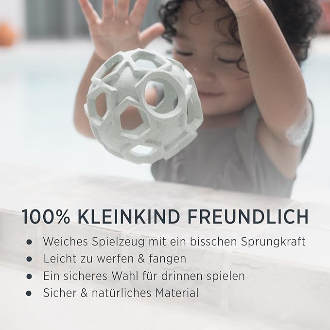 HEVEA Upcycled Star Ball Made from 100% Upcycled Natural Rubber Plant Based, Plastic-Free, Eco-Friendly, BPA-Free & FDA Approved