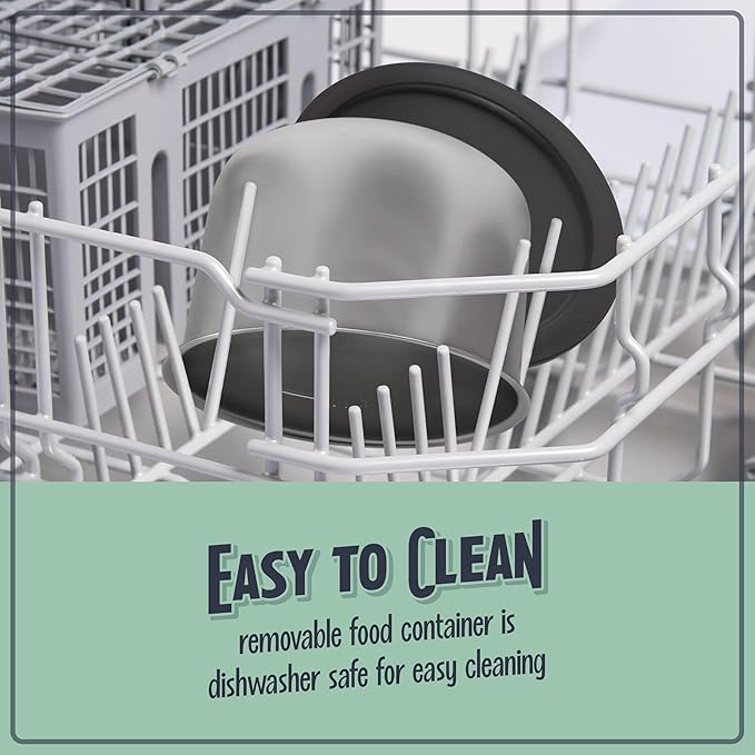 Nostalgia Portable 20-Ounce Electric Heated Lunch Box – Travel Size 2.5 Cup Capacity for Soup, Chili, and Leftovers – Leak Proof Silicone Sealed Lid, Foldable Carry Handle, Detachable Cord – Sage