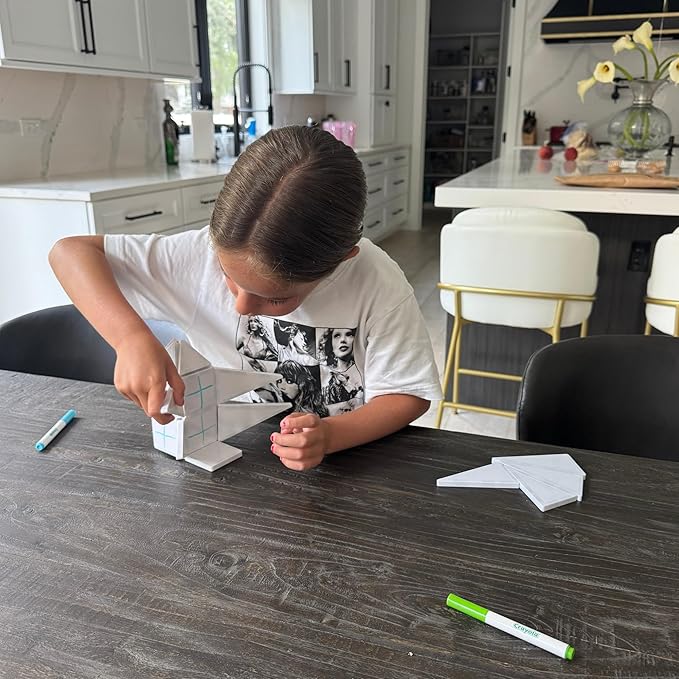 CreateOn Crayola Doodle PIP Magnetic Tiles, Mini Building Set for Kids, Magnetic Tiles, Kids’ Building Toys, STEM & Montessori Toys for Boys and Girls Ages 3+, 24-Piece Set (Doodle)